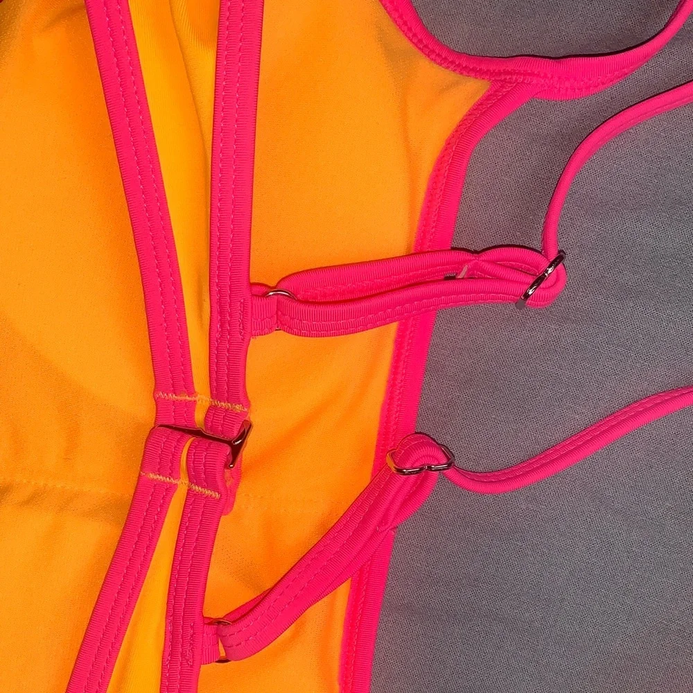 wild fable Neon Yellow Bikini with Hot Pink Trim